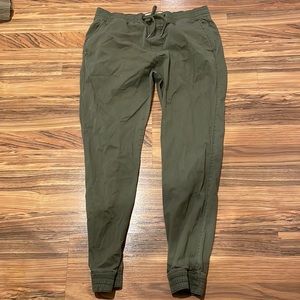 Dark Green Hollister Joggers Drawstring Waistband